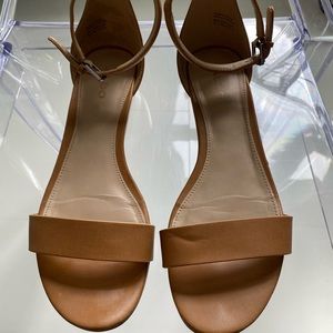 ALDO Flat Strap Tan Sandals Size 8